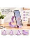 Telefon Ve Tablet Tutucu Modern Masa Üstü Stand Pembe