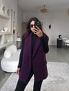 Mürdüm Kumaş Astarlı Yelek