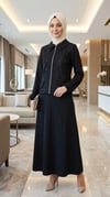 SİYAH PREMİUM SERİ TAŞLI ETEKLİ TAKIM
