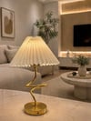 Kablolu Abajur Şapka Masa Lambası Modern Gold Salon Yatak Odası Çocuk Odası