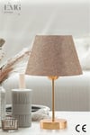 Kumaş Manolya Modern Tekli Avize  ve 2 Li Abajur Seti