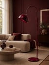 Modern Bordo Metal Lambader – E27 Duylu Şık Ayaklı Salon Lambası