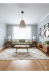 Modern Tasarım Çiçek Sarkıt Avize Kumaş Boheme Salon Oturma Odası Mutfak Avizesi