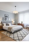 Modern Tasarım Çiçek Sarkıt Avize Kumaş Boheme Salon Oturma Odası Mutfak Avizesi