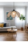Modern Tasarım Çiçek Sarkıt Avize Kumaş Boheme Salon Oturma Odası Mutfak Avizesi