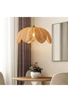 Modern Tasarım Çiçek Sarkıt Avize Rattan Boheme Salon Oturma Odası Mutfak Avizesi