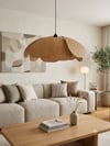 Modern Tasarım Çiçek Sarkıt Avize Rattan Vintage Rustik Boheme Salon Oturma Odası Mutfak Avizesi