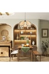 Modern Tasarım Çiçek Sarkıt Avize Rattan Boheme Salon Oturma Odası Mutfak Avizesi