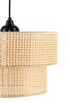 Rattan 2 Katlı Pasta Sarkıt Avize Çocuk Odası Yatak Odası Salon Mutfak Hol