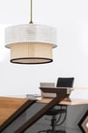 Rattan 2 Katlı Pasta Sarkıt Avize Çocuk Odası Yatak Odası Salon Mutfak Hol