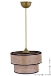 Rattan 2 Katlı Pasta Sarkıt Avize Çocuk Odası Yatak Odası Salon Mutfak Hol