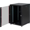AGER 16U 600x800mm Dikili Tip Siyah Kabinet Agena AG-AN16U6080S1 Cam Kapak