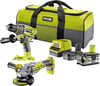 Ryobi RCK182BL-252S 18v Akülü Darbeli Matkap + Akülü Taşlama SET