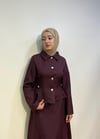 Belden Oturmalı Ceketli Takım Bordo