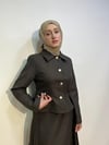 Belden Oturmalı Ceketli Takım Kahverengi
