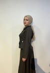 Belden Oturmalı Ceketli Takım Kahverengi