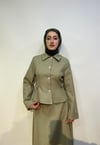 Belden Oturmalı Ceketli Takım Yeşil