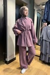 Omuz Detaylı Takım Mor-Lila
