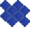 Armada Çini 12x12 Ottoman Rölyefli Arabesk Kobalt Çini