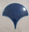 Armada Çini 17x17 cm Koyu Petrol Mavisi Balık Pulu Seramik 