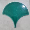 Armada Çini 17x17 cm Koyu Yeşil Balık Pulu Seramik