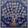 Armada Çini 20x20 Cm ED 327 Kobalt Hayat Ağacı Eldekoru Çini karo