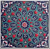 Armada Çini 20x20 Cm ED 332 Kobalt Yıldızgeçme Desenli Eldekoru Çini karo