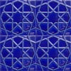 Armada Çini 20x20 Cm Rölyefli Kobalt Selçuklu Yıldızı Deseni Çini Karo