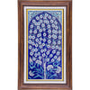 Armada Çini 20x40 Cm ED 165 Hayat ağacı Kobalt El dekoru Çini Pano
