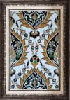 Armada Çini 25x40 Cm SP 417 Sarı Göbekli Kütahya İznik Çini Pano