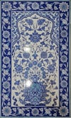 Armada Çini 60x100 Cm ED 618 Mavi beyaz Lotus Pano