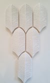 Armada çini 9x20 Palm Life Beyaz Çini Seramik