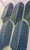 Armada çini 9x20 Palm Life Petrol Mavisi Çini Seramik
