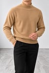 Camel Premium Dik Yaka Triko Kazak