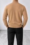 Camel Premium Dik Yaka Triko Kazak
