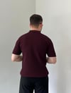 Fermuarlı Bordo Triko 