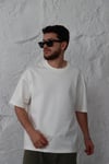 İki İplik Beyaz  Basic T-shirt
