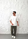 İki İplik Beyaz  Basic T-shirt