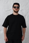 İki İplik Siyah Basic T-shirt