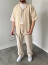 Keten Bej Oversize Takım