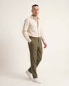 Keten Plili Baggy Pantolon