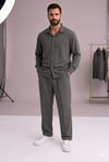 Zara Kumaş Haki Oversize Takım
