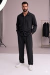 Zara Kumaş Siyah Oversize Takım