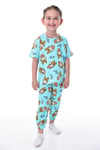 %100 Pamuk Interlok Kumaş Paw Patrol Kısa Kollu Kız Çocuk Pijama Takımı (3,4,5,6,7,8,9,10,11,12 YAŞ)