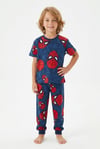 Erkek Çocuk Oyun Konsolu Desenli Kısa Kollu Yazlık Pijama Takımı %100 Pamuk Süprem Penye