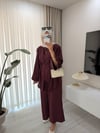 3'Lü kimono Takım Mürdüm