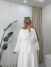 Alba Yaka Detaylı Gömlek Beyaz 