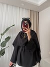 Alba Yaka Detaylı Gömlek Siyah