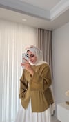 Arel Belden Oturtmalı Tunik Yeşil