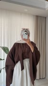Fularlı Bluz Kahverengi 
